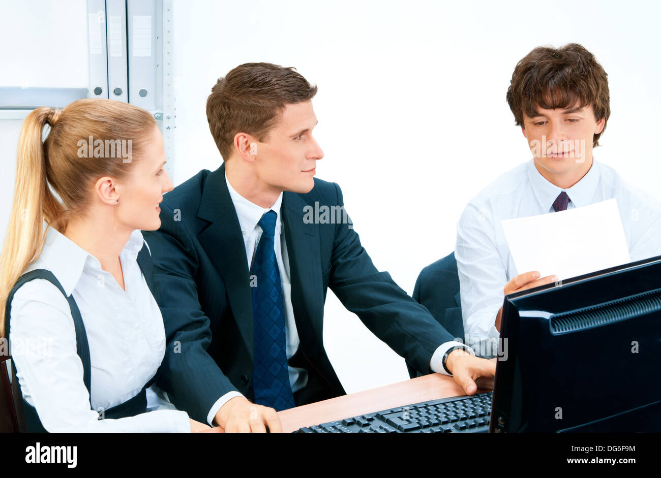 Business ritratto di gruppo Foto Stock