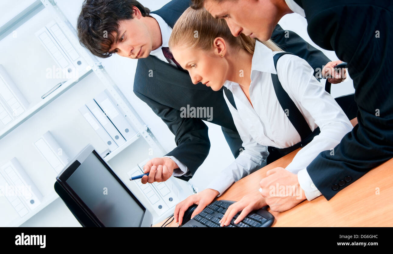 Business ritratto di gruppo. Foto Stock