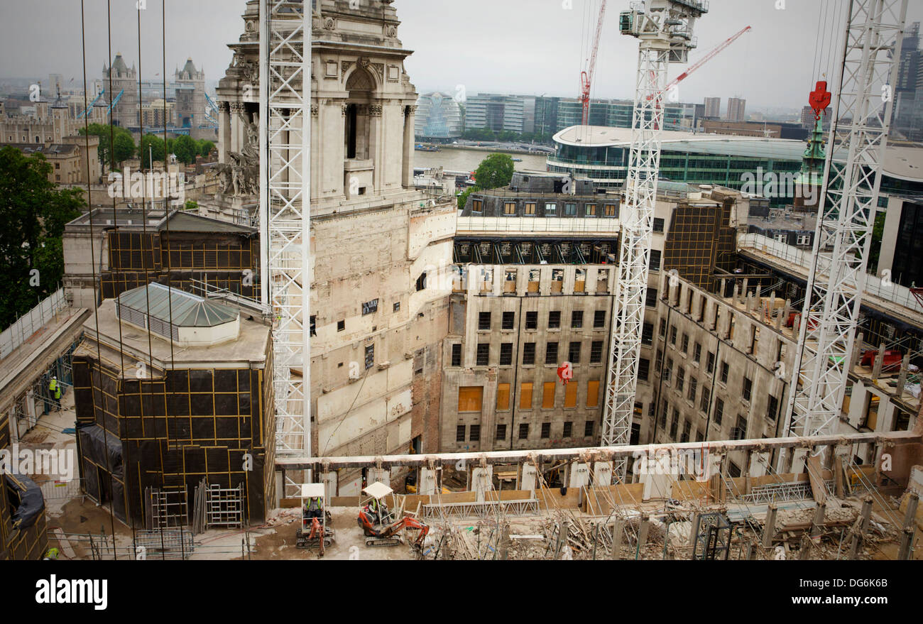 Una vista da Sky Lounge al Double Tree by Hilton Hotel, Londra, Regno Unito. Foto Stock