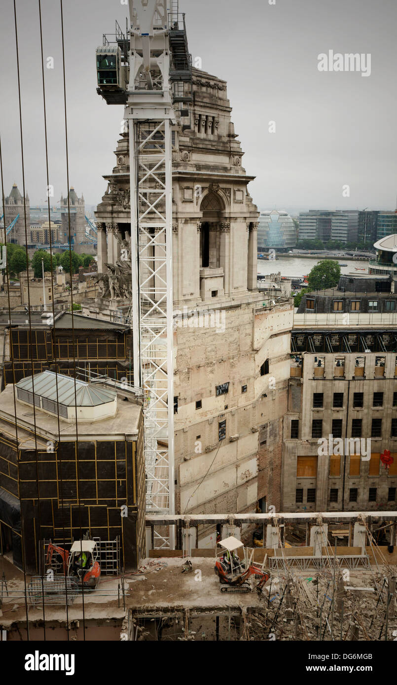 Una vista da Sky Lounge al Double Tree by Hilton Hotel, Londra, Regno Unito. Foto Stock