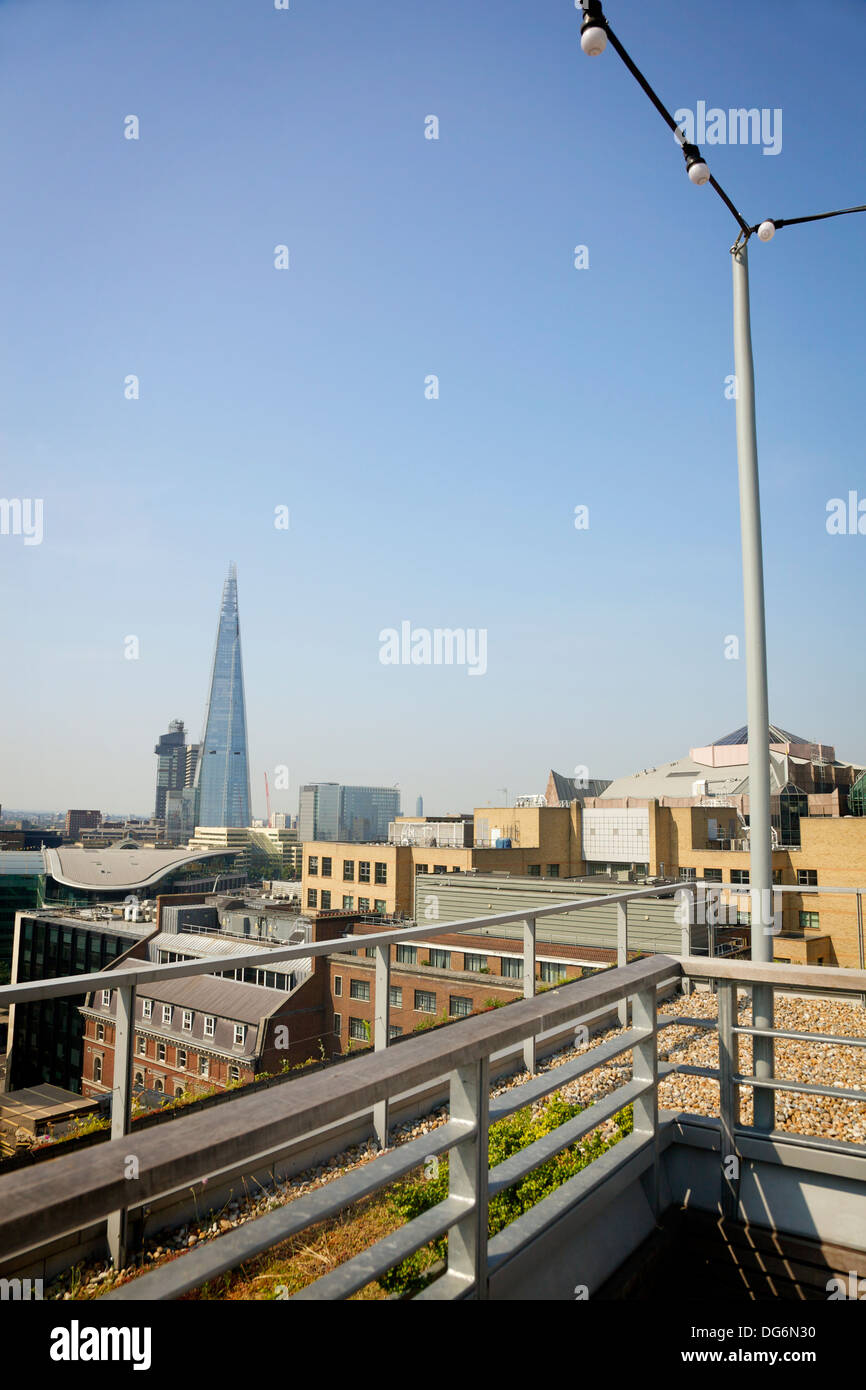 Una vista da sky lounge al Double tree by Hilton Hotel, Londra, Regno Unito. Foto Stock