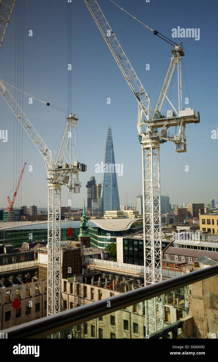 Una vista da Sky Lounge al Double Tree by Hilton Hotel, Londra, Regno Unito. Foto Stock