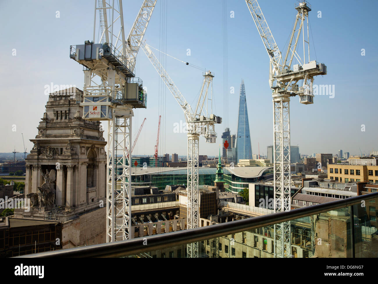 Una vista da Sky Lounge al Double Tree by Hilton Hotel, Londra, Regno Unito. Foto Stock