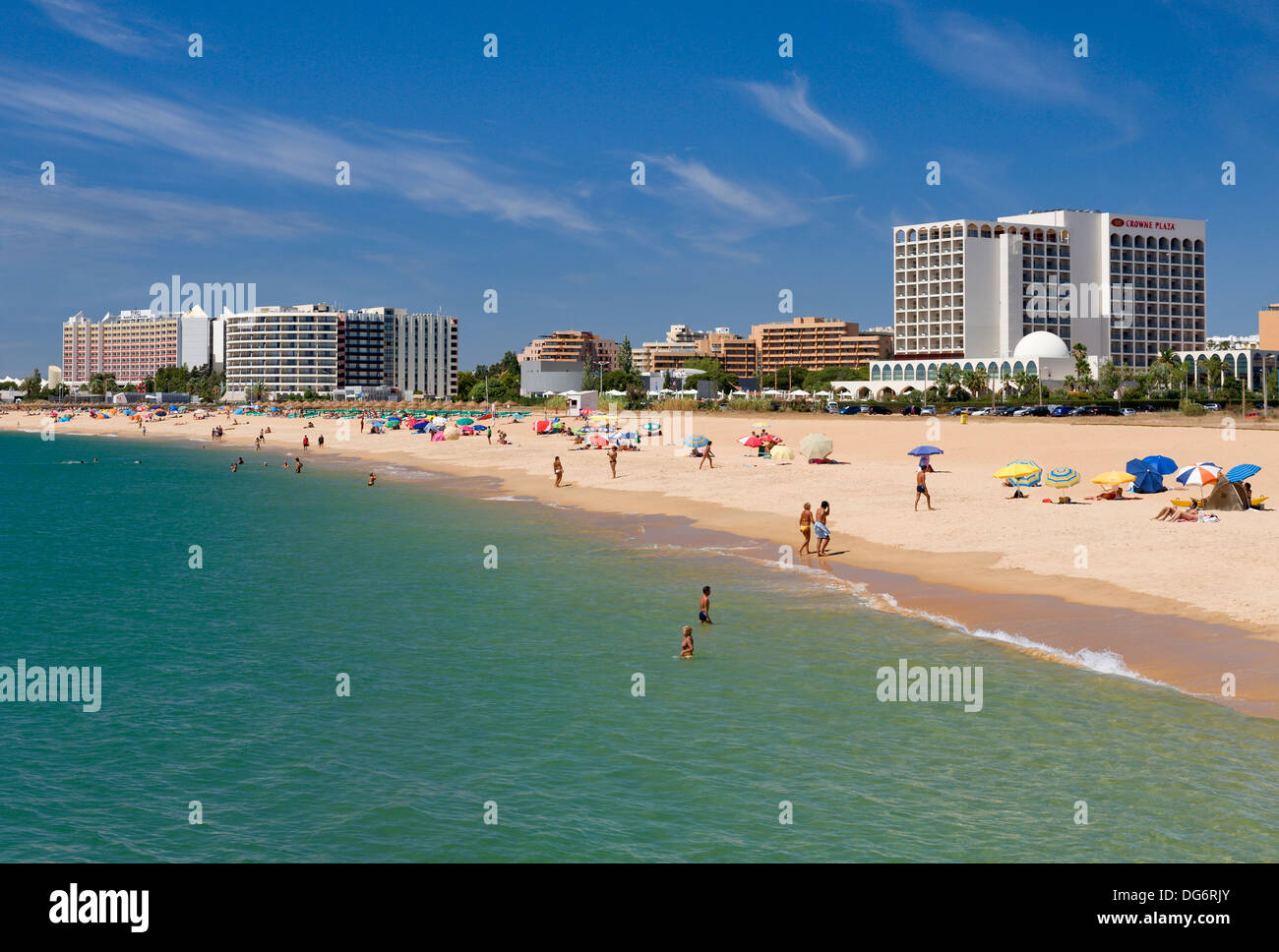 Il Portogallo,l'Algarve, hotel in Vilamoura e spiaggia Foto Stock