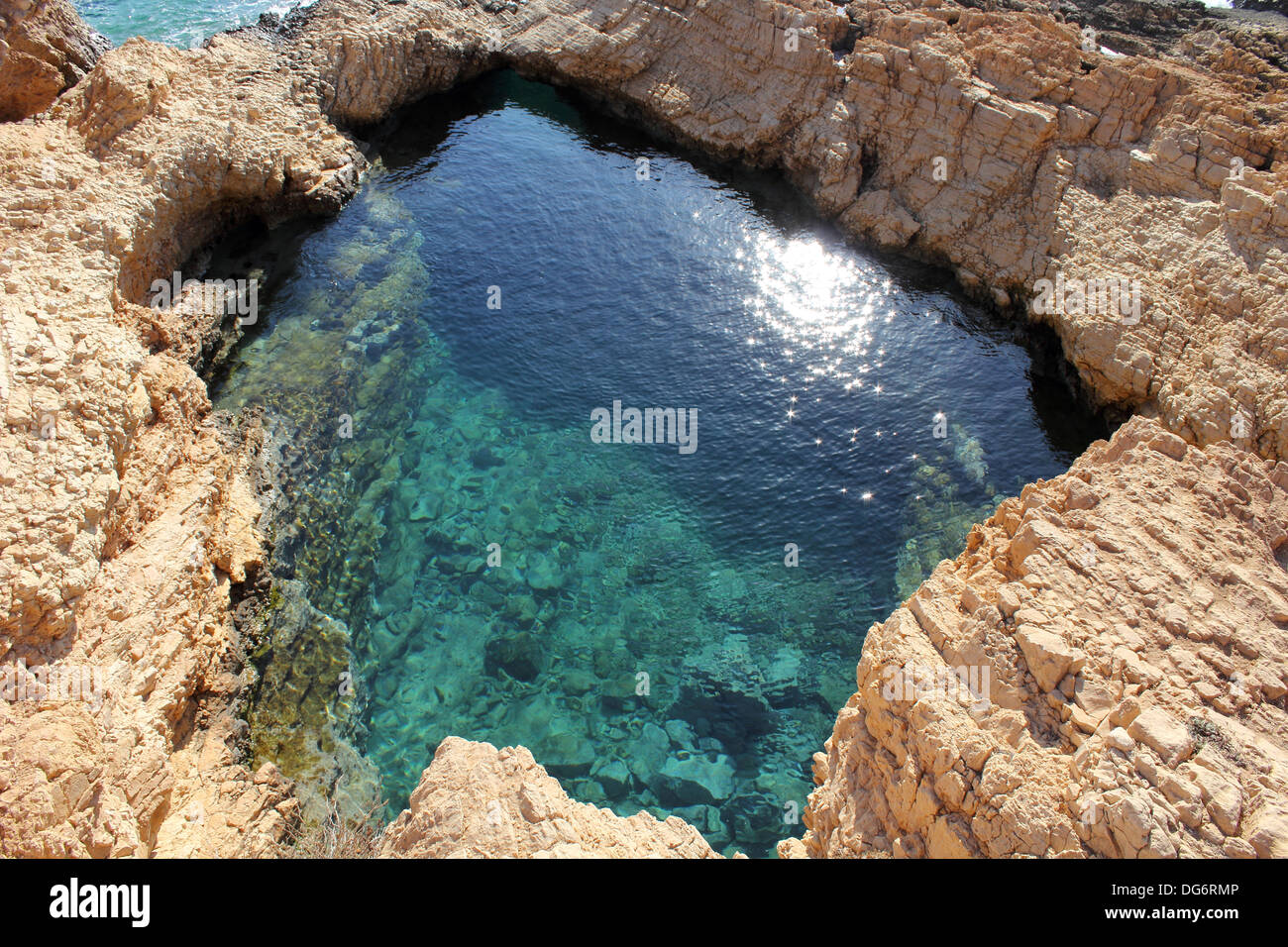 Pisina - una piscina naturale Foto Stock