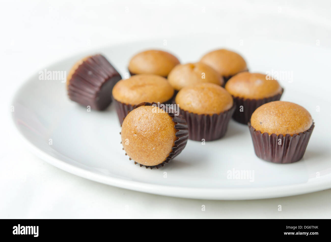 In casa vegan muffin alla banana , fresco cotto al forno Foto Stock