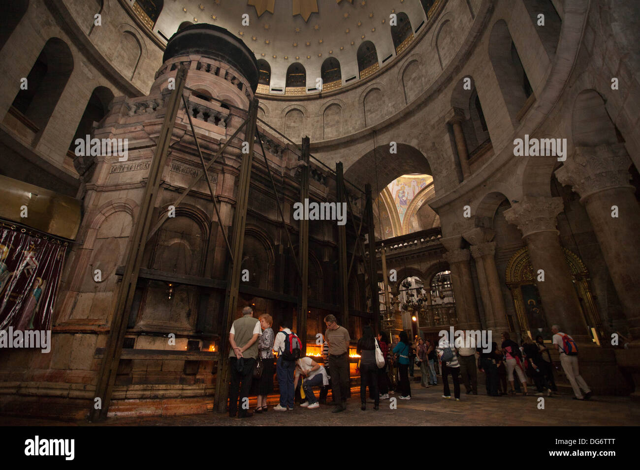 Santo Sepolcro chiesa di Gerusalemme Foto Stock