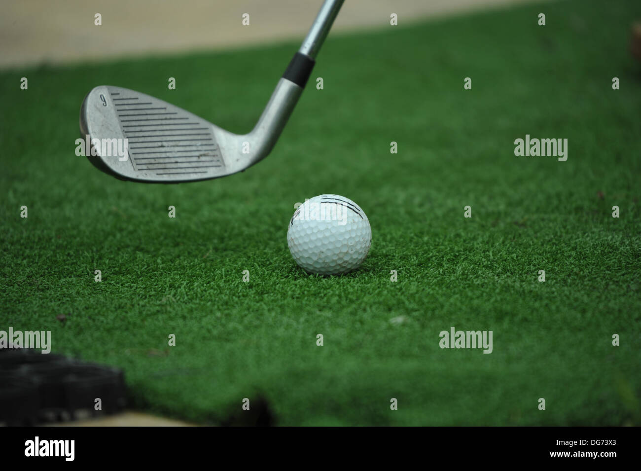 Golfplatz, Mésto Albrechtice, Tschechische Republik, CZ. Foto Stock