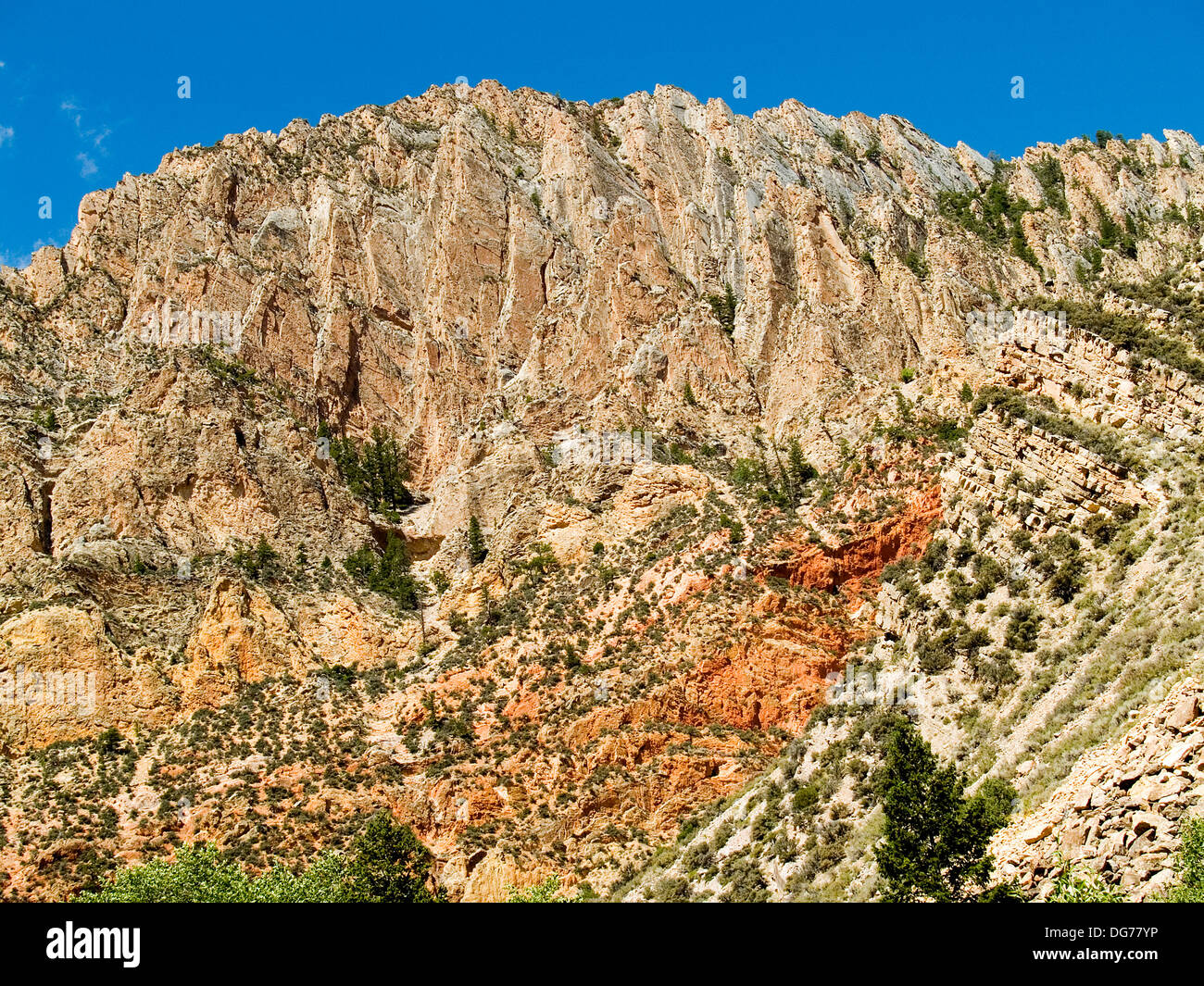 Pecore Creek Canyon, Flaming Gorge National Recreation Area,Utah Foto Stock