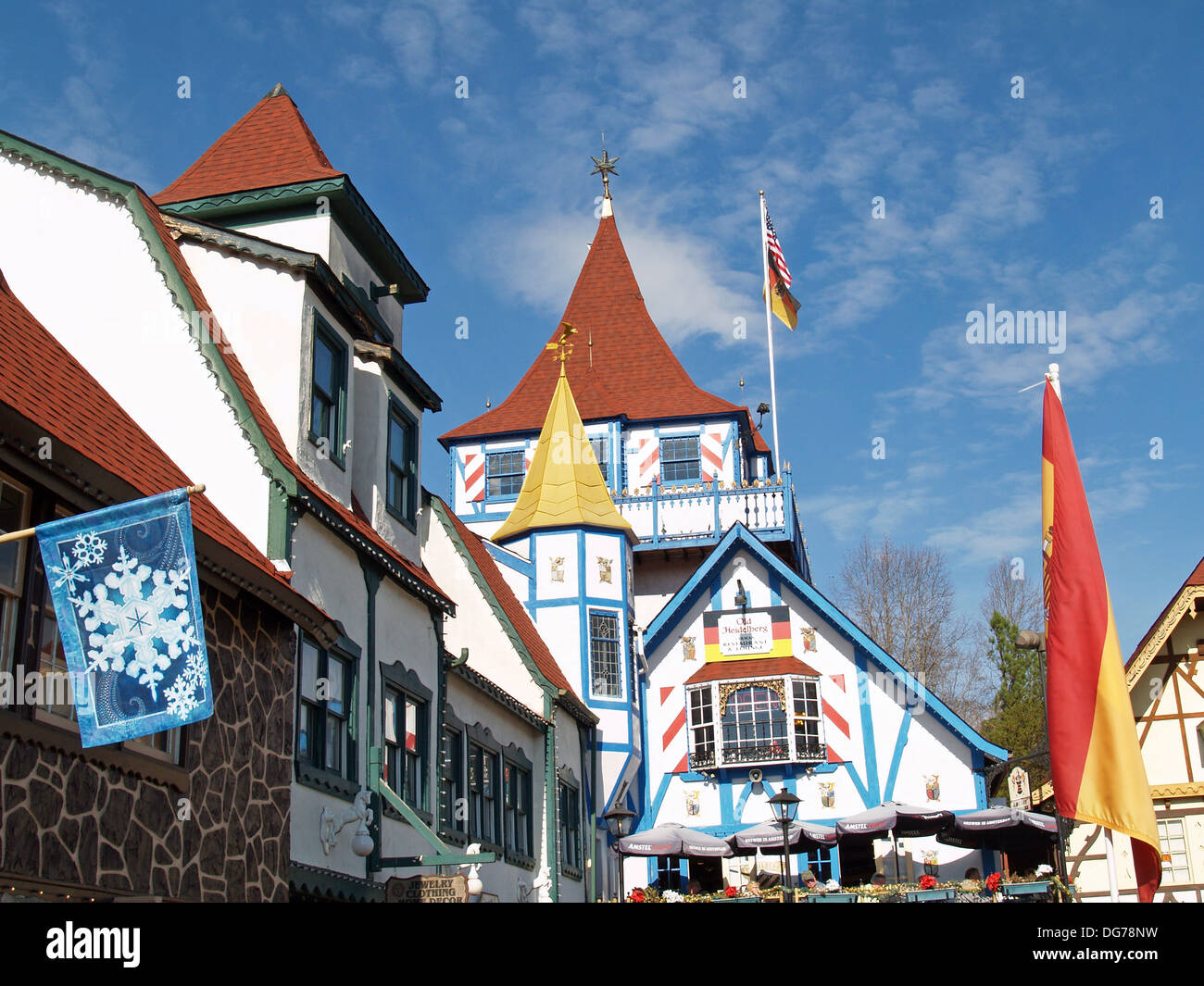Il villaggio alpino di Helen,Georgia Foto Stock