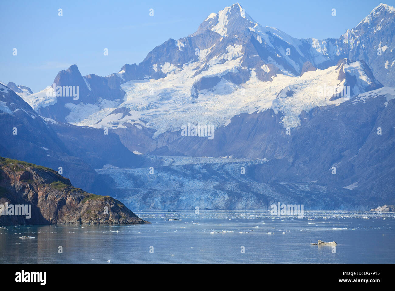 Glacier Bay scenic presi da una crociera in Alaska nave Foto Stock