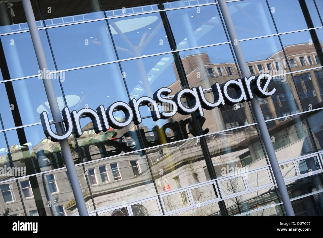 La Union Square shopping center nella città di Aberdeen, Scozia, Regno Unito Foto Stock