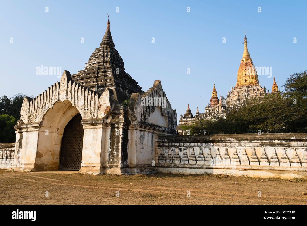 Tempio di Ananda, Old Bagan, Myanmar, Asia Foto Stock