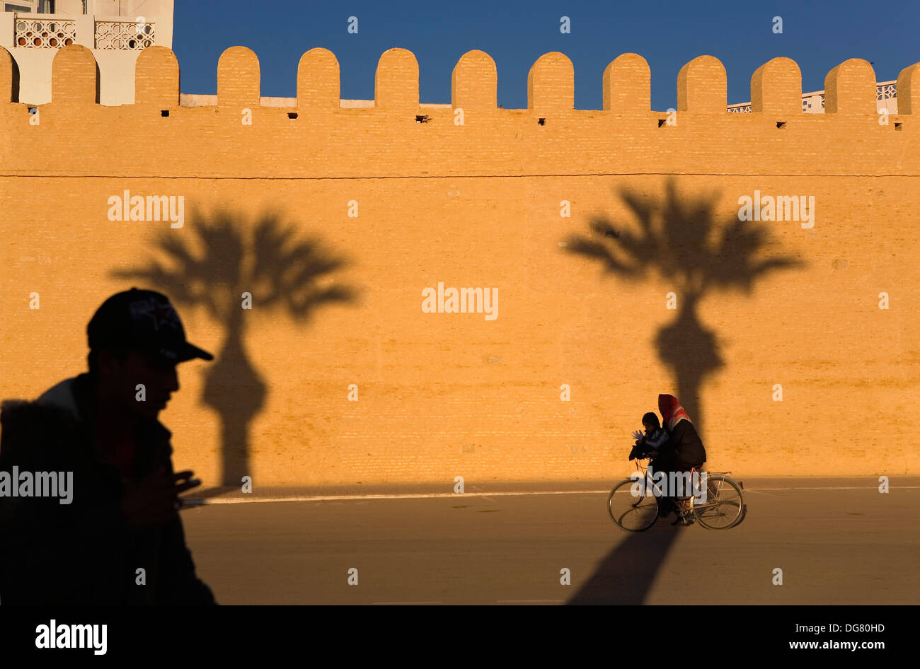 Tunez: Kairouan. I bastioni della Medina Foto Stock