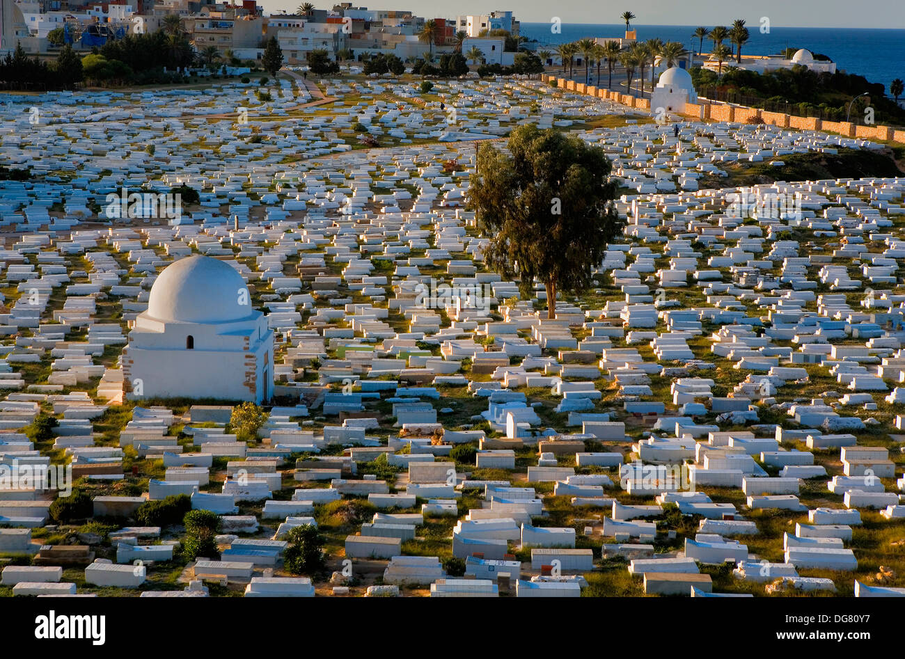 Tunez: Monastir.Cimitero Sidi el Mazeri Foto Stock