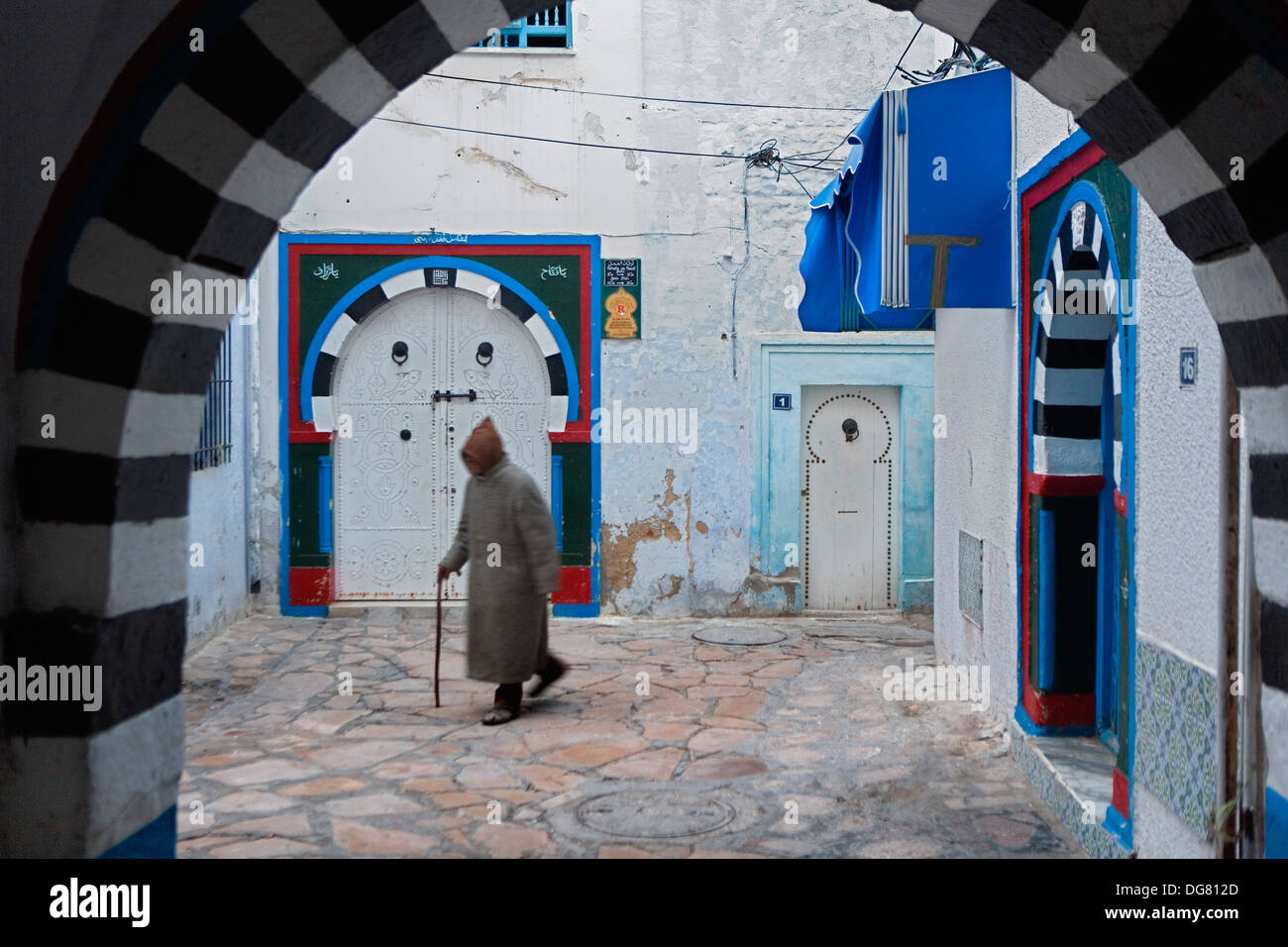 Tunez:Hammamet.Medina Foto Stock