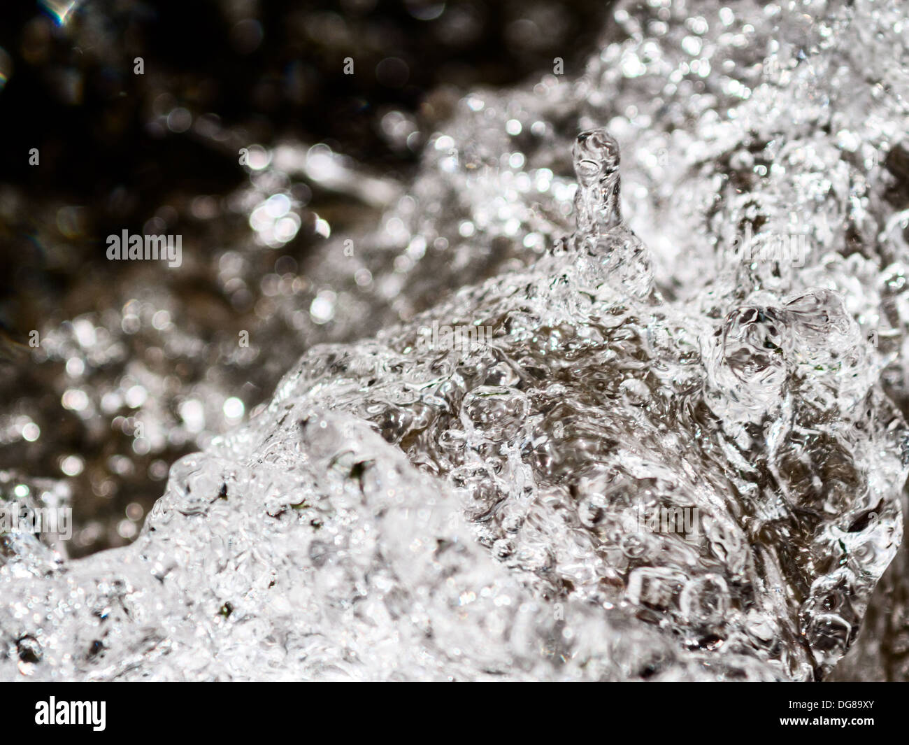 Spruzzi d'acqua Foto Stock