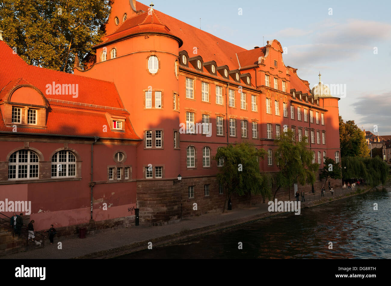 Elk213-1121 Francia, Alsazia, Strasburgo, La Petite France Foto Stock