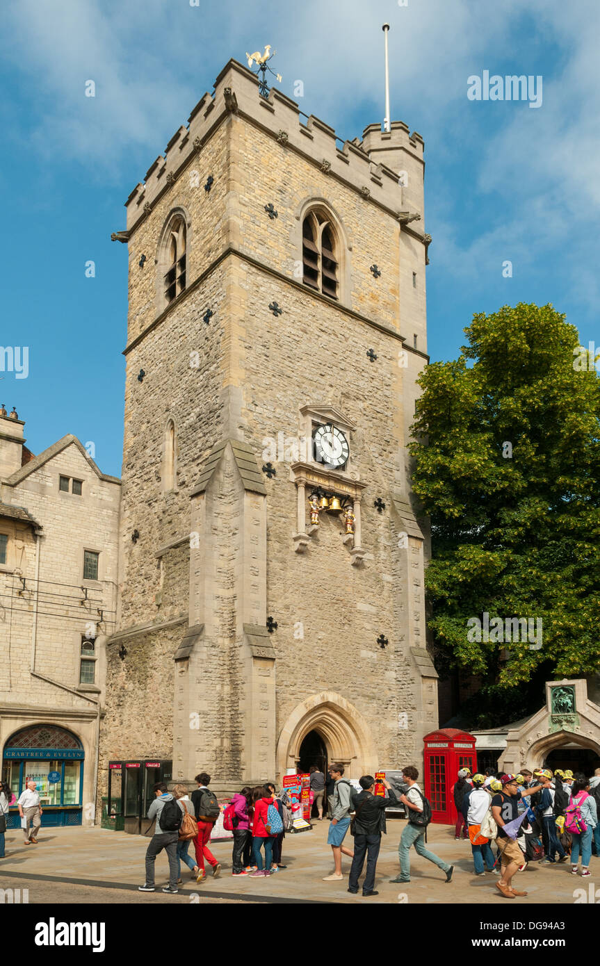 Torre Carfax, Oxford, Oxfordshire, Inghilterra Foto Stock