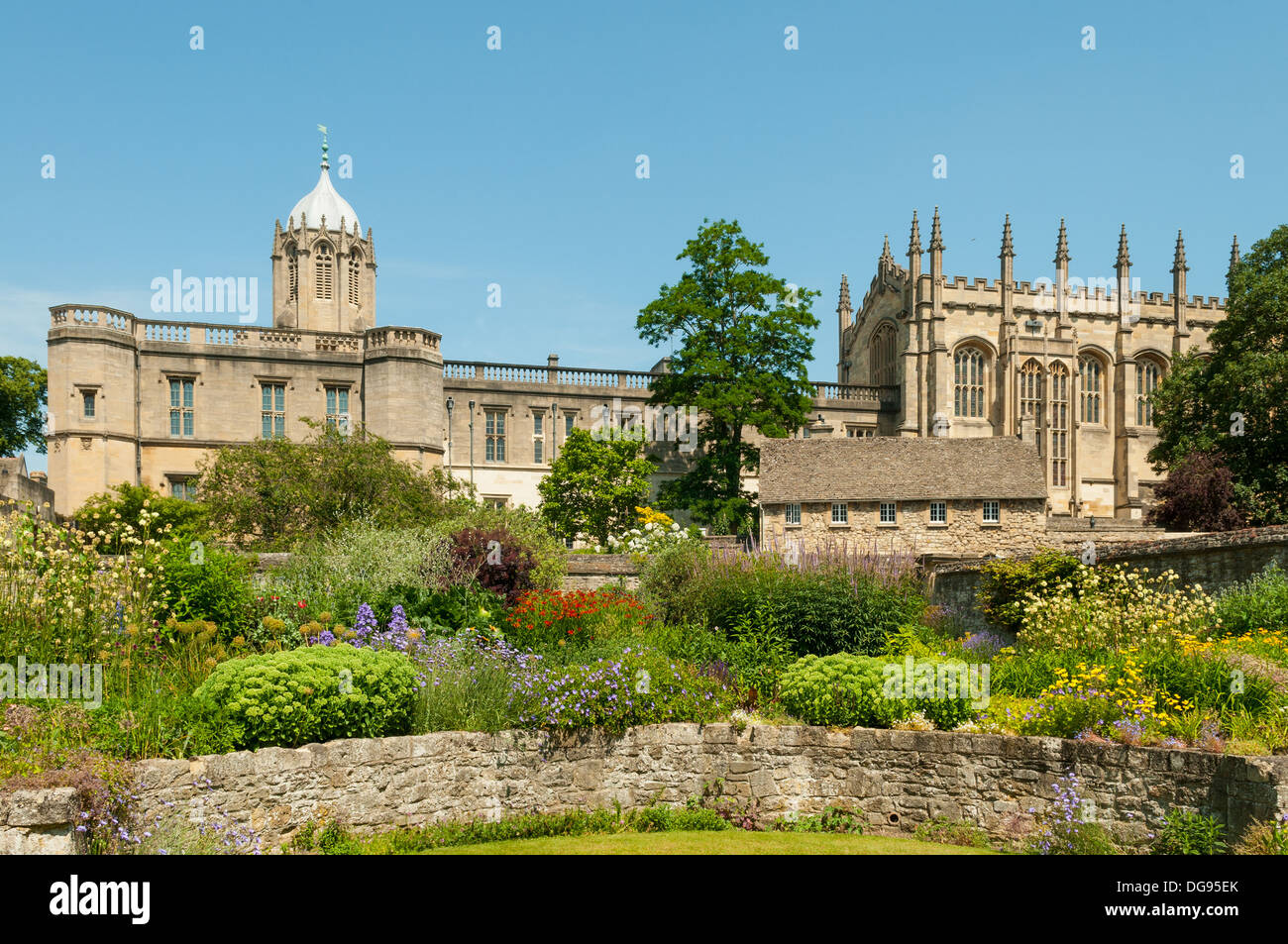 Giardini del Christ Church College di Oxford, Oxfordshire, Inghilterra Foto Stock