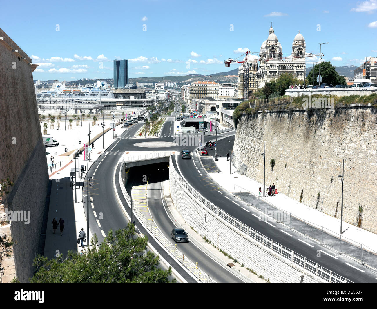 Marsiglia : La Joliette Foto Stock