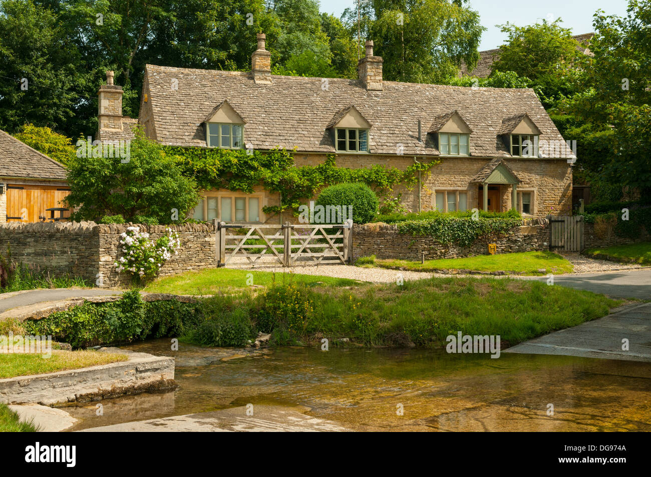 Fiume occhio alla macellazione superiore, Gloucestershire, Inghilterra Foto Stock