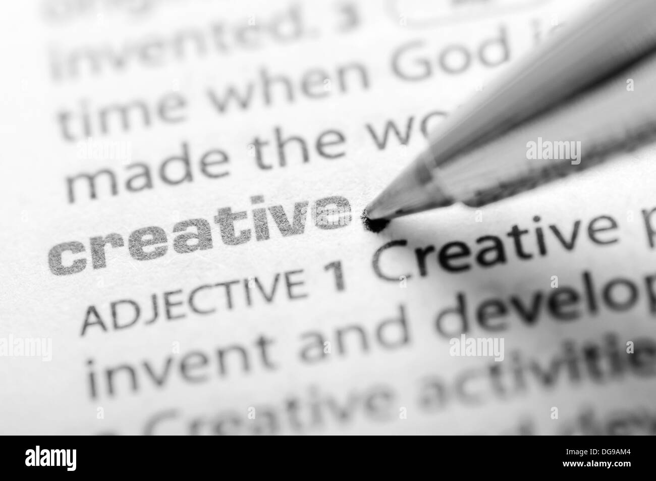 Creative - Serie di dizionario Foto Stock