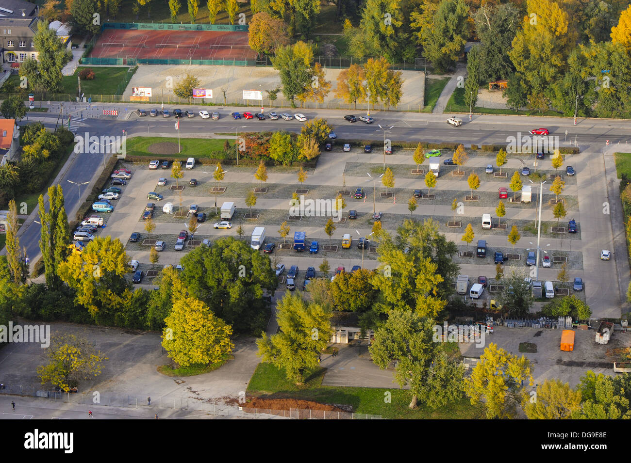 Vienna, parcheggio, Austria, 22. District, Donaucity Foto Stock