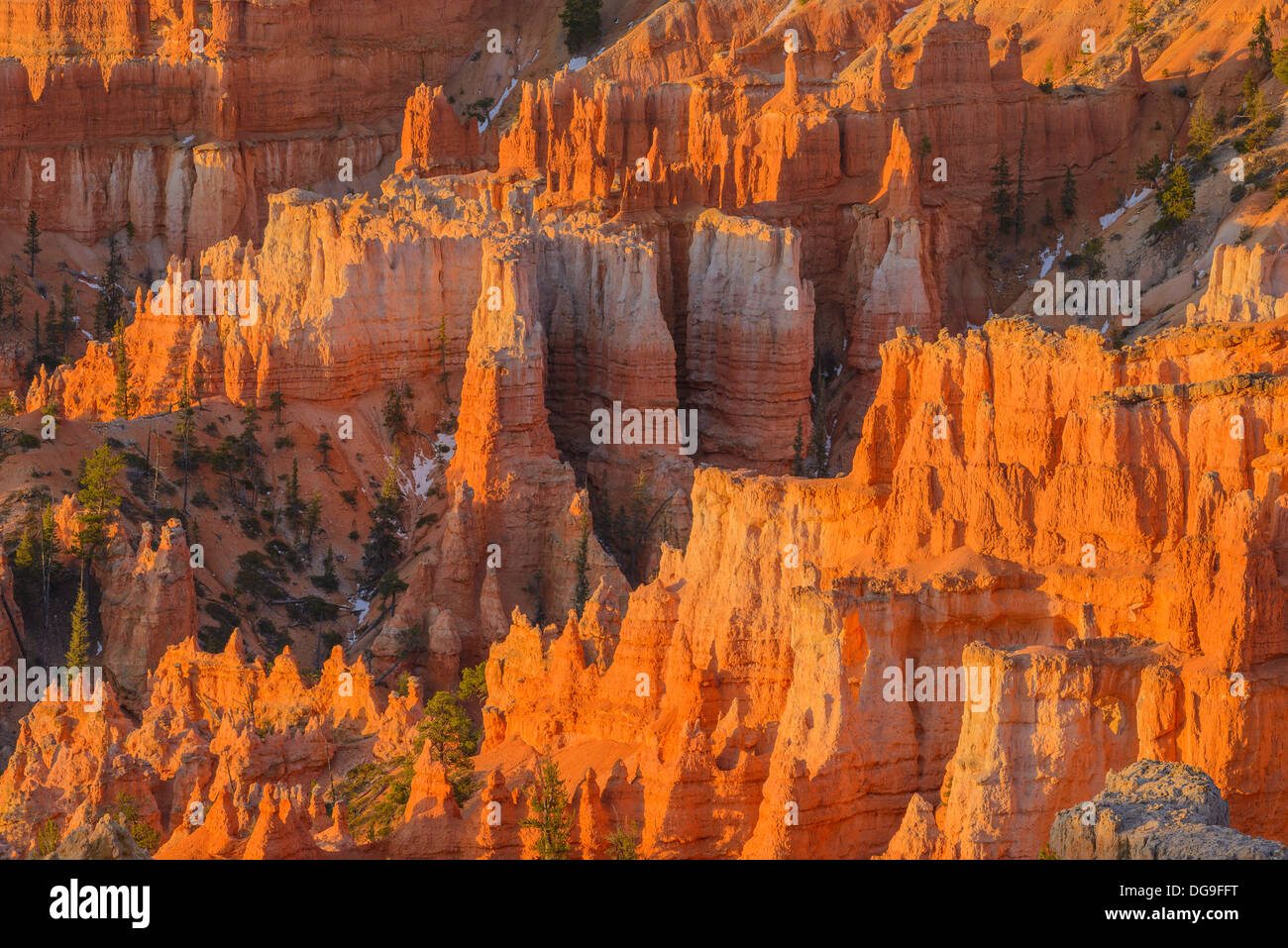 Bryce Canyon all'alba, dal punto al tramonto, Parco Nazionale di Bryce Canyon, Utah, Stati Uniti d'America Foto Stock