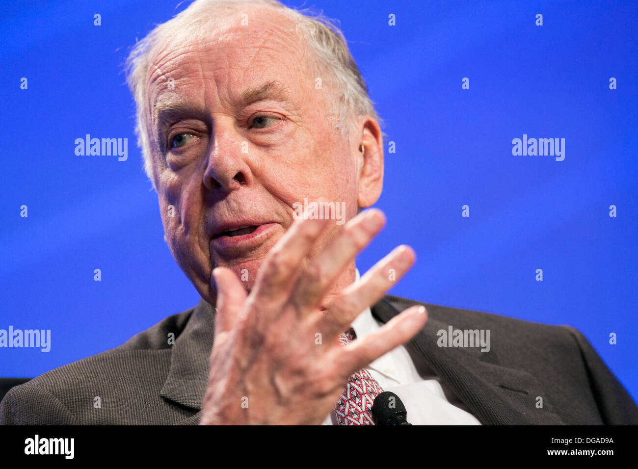 T. Boone Pickens, presidente della BP per la gestione del capitale. Foto Stock