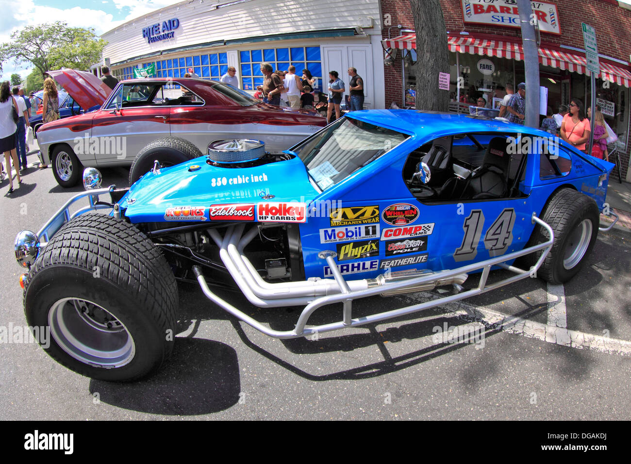 Automobili classiche sul display Sayville Long Island New York Foto Stock