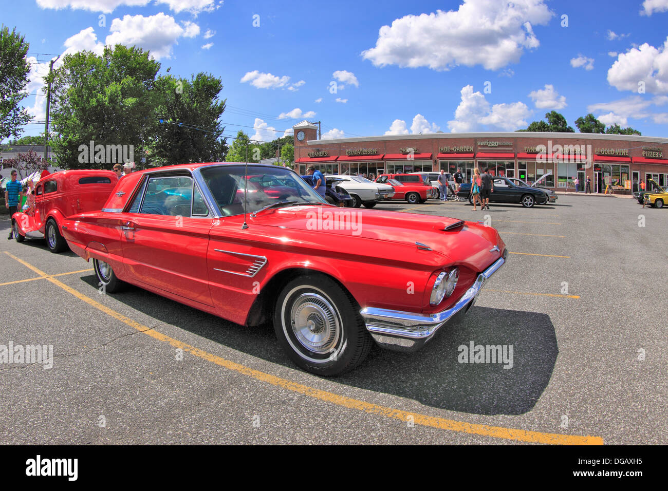 Automobili classiche sul display Sayville Long Island New York Foto Stock