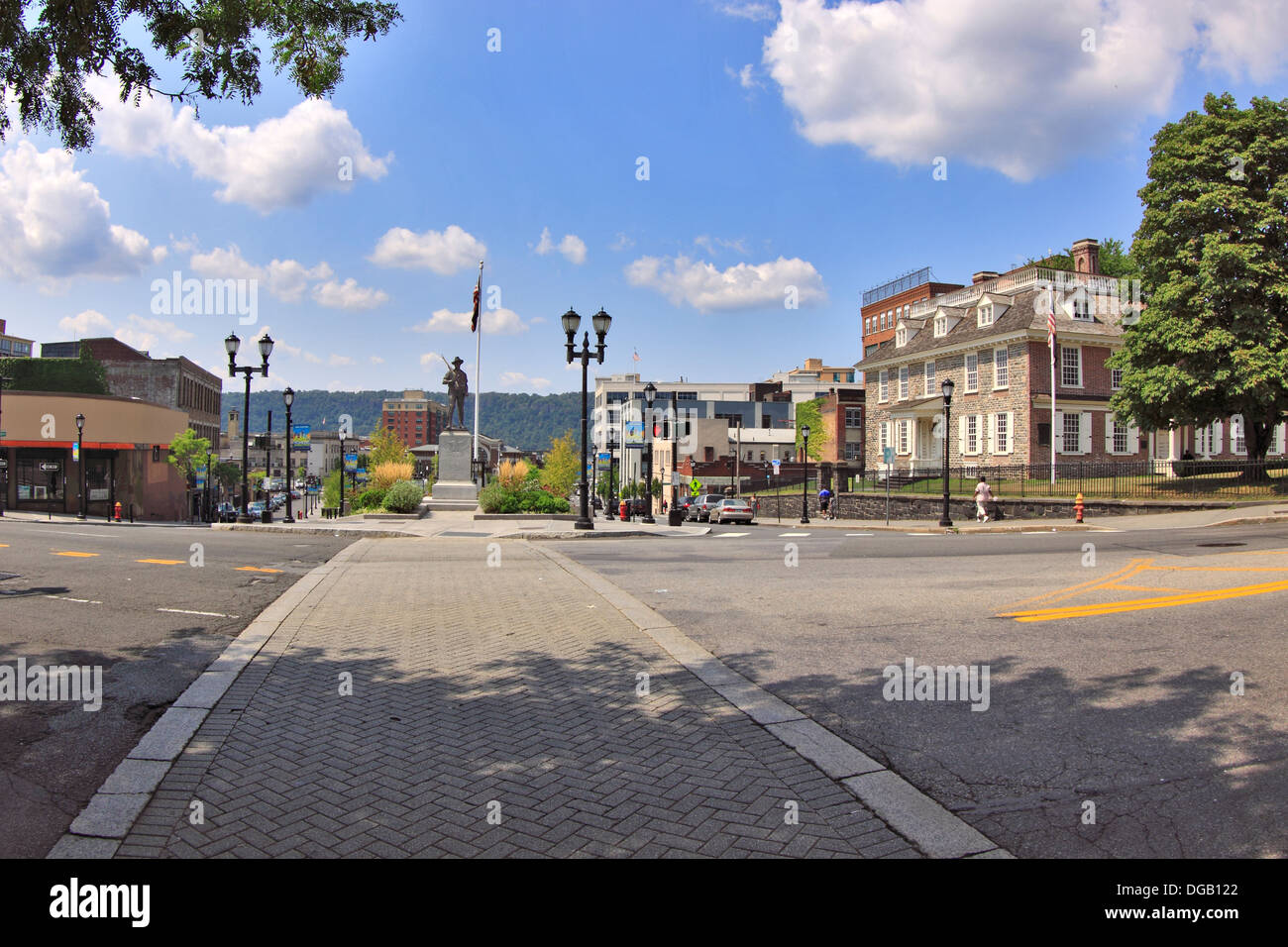 Manor House Square Yonkers New York Foto Stock