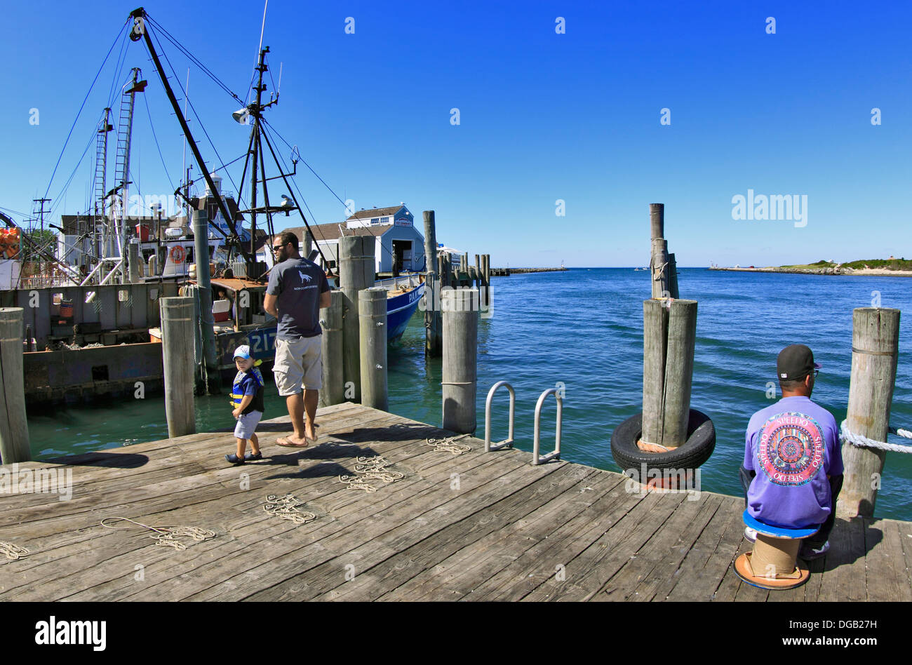 Porto di Montauk Long Island New York Foto Stock