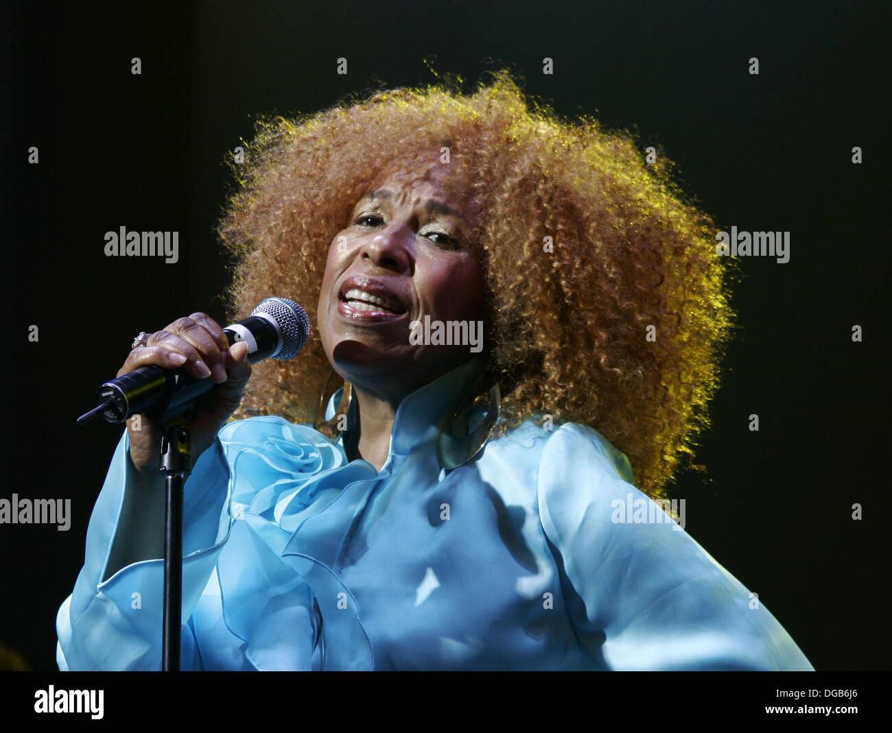 Noi cantante Roberta Flack esegue live in Palma de Mallorca's Casino, in Spagna. Foto Stock