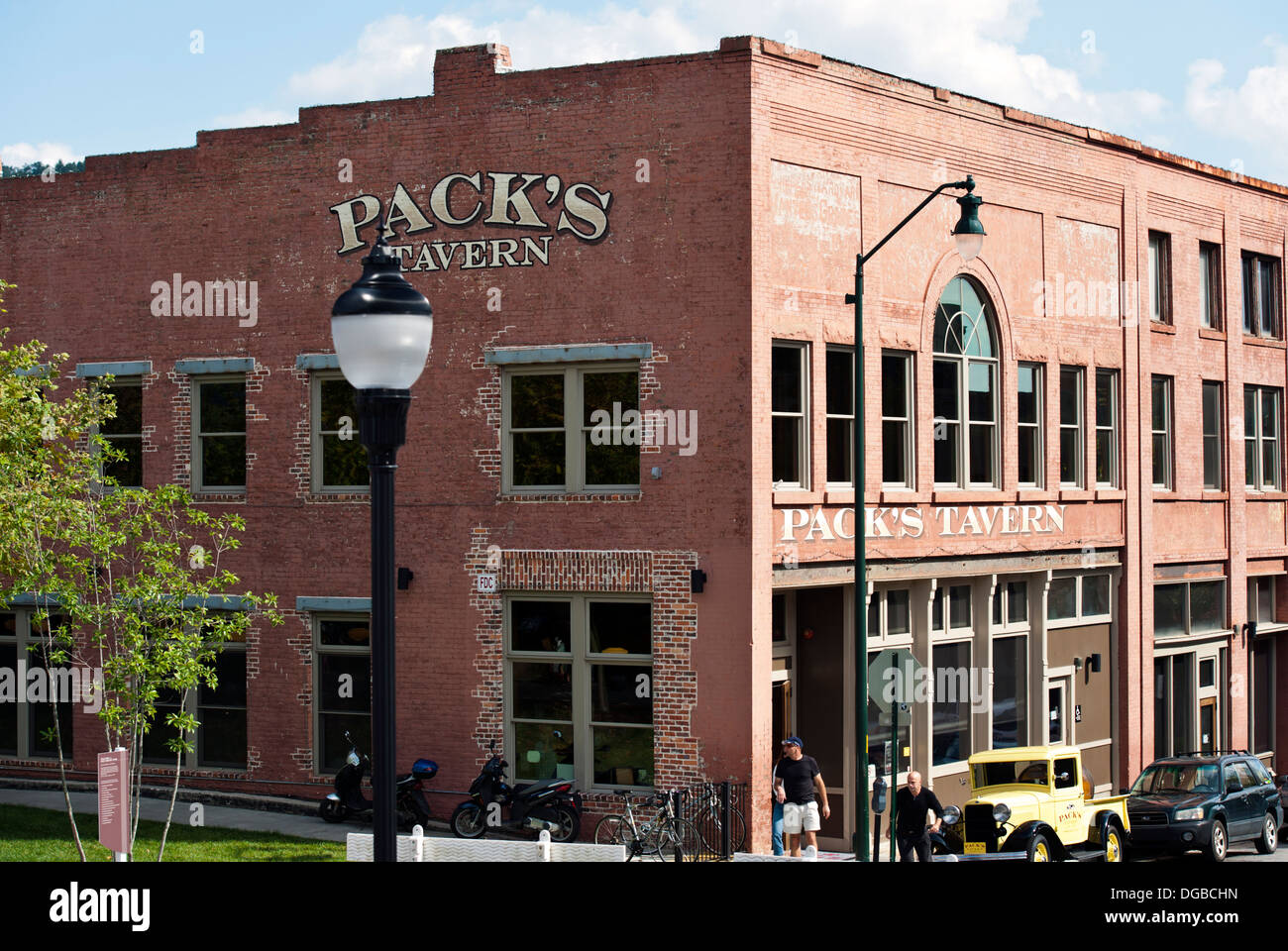 Pack Tavern di Asheville, Carolina del Nord Foto Stock