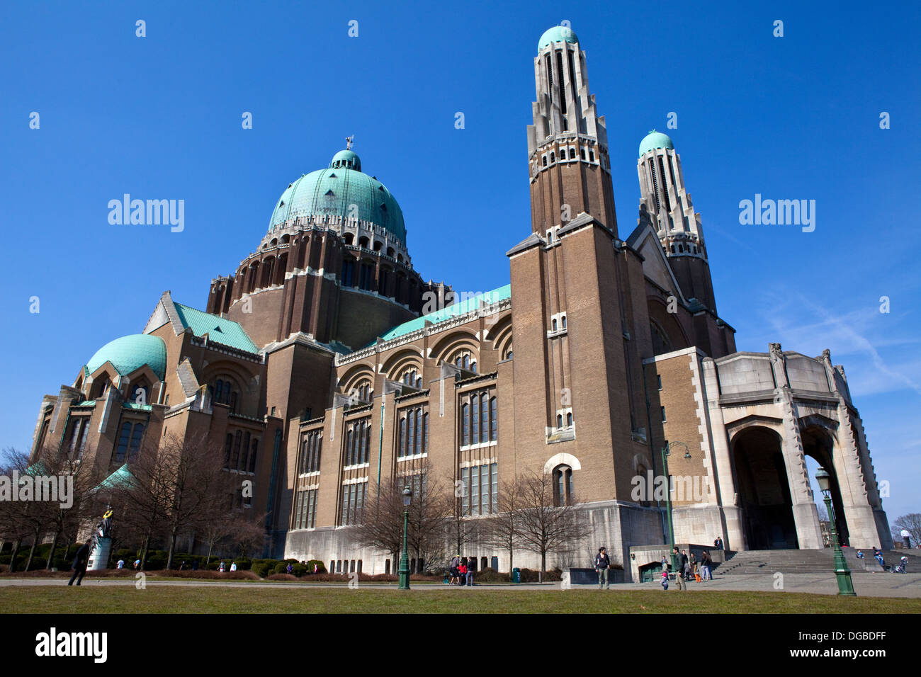 La Basilica del Sacro Cuore a Bruxelles. Foto Stock