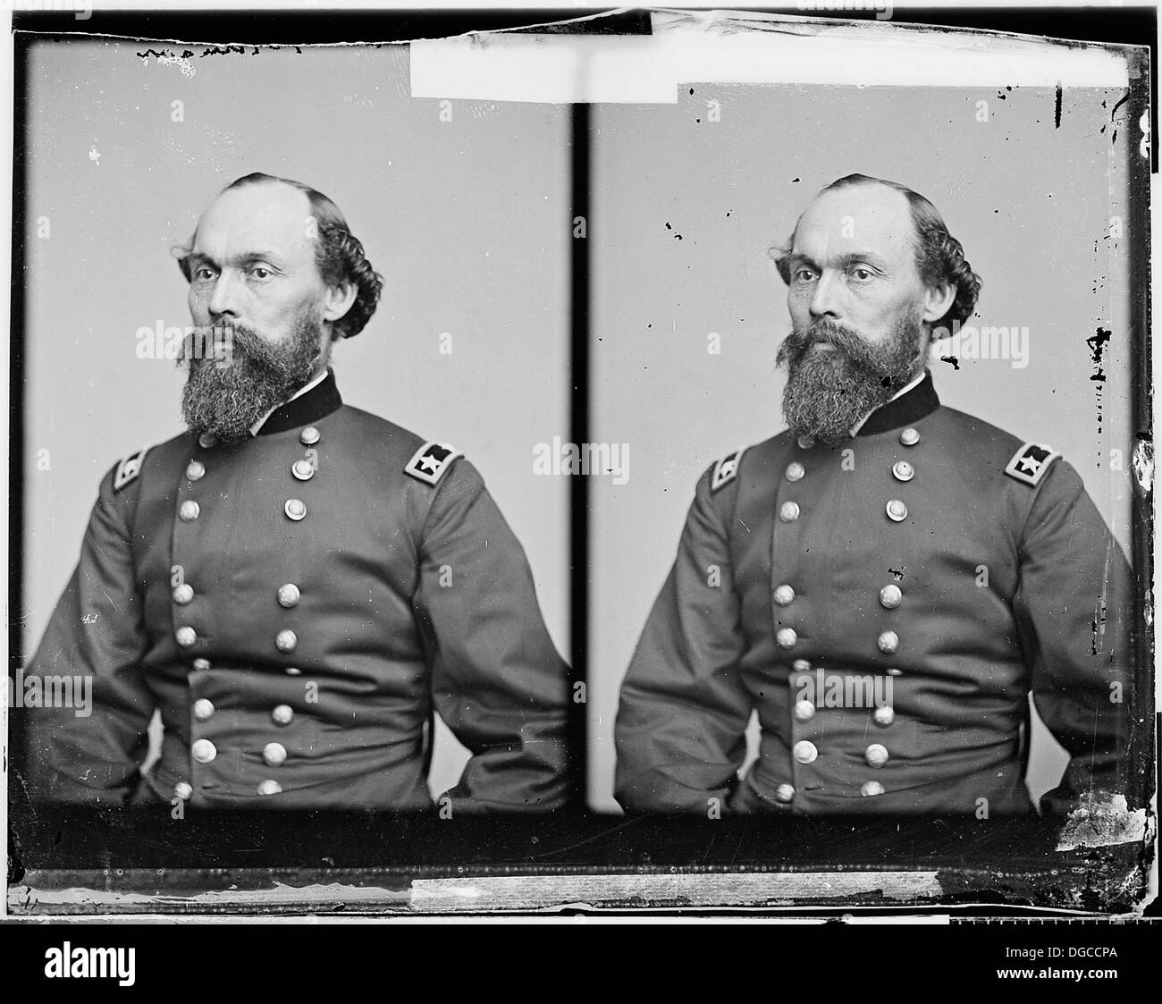 Il generale Gordon Granger, una figura influente nella storia militare americana, è il soggetto di questa immagine. Granger è noto soprattutto per il suo ruolo nella guerra civile e come il leader che fece rispettare il proclama di emancipazione in Texas. Foto Stock