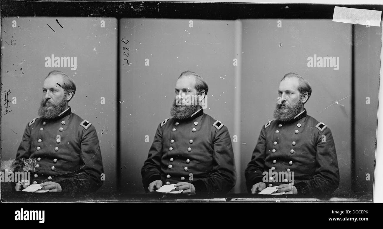 Questa immagine ritrae il generale James A. Garfield, il ventesimo presidente degli Stati Uniti. Garfield prestò servizio come generale durante la guerra civile prima che la sua carriera politica lo portasse alla presidenza. Foto Stock