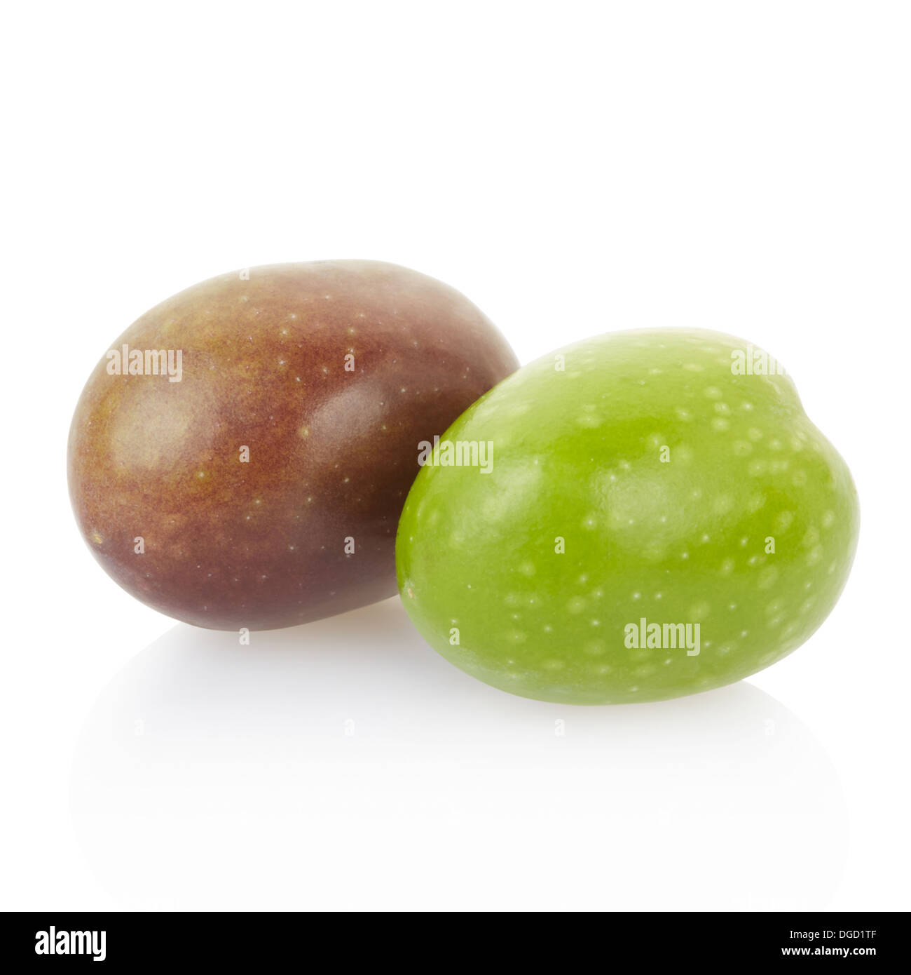 Olive nere e verdi Foto Stock