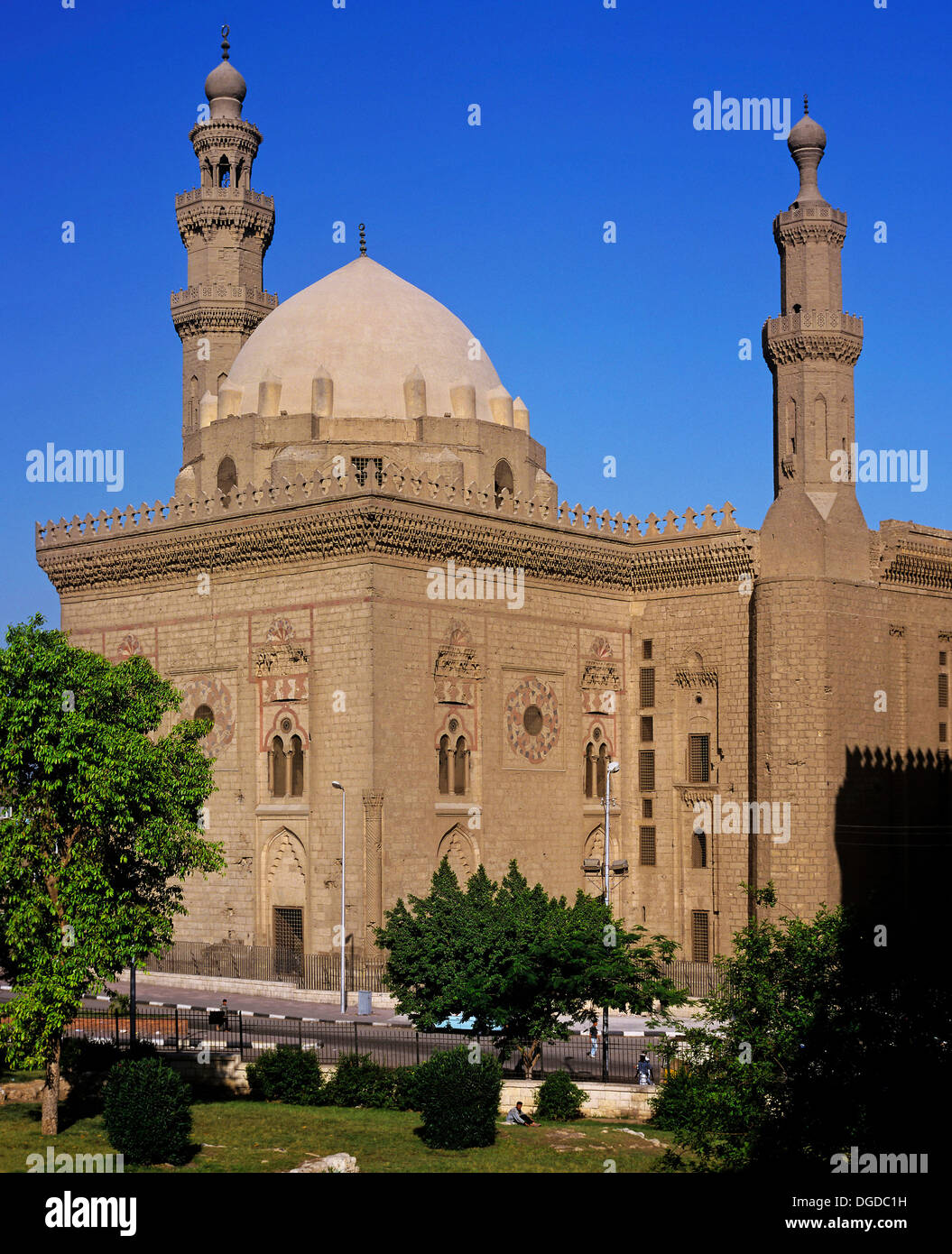 Sultan moschea Hassan, del secolo XIV, Il Cairo, Egitto, Africa Foto Stock
