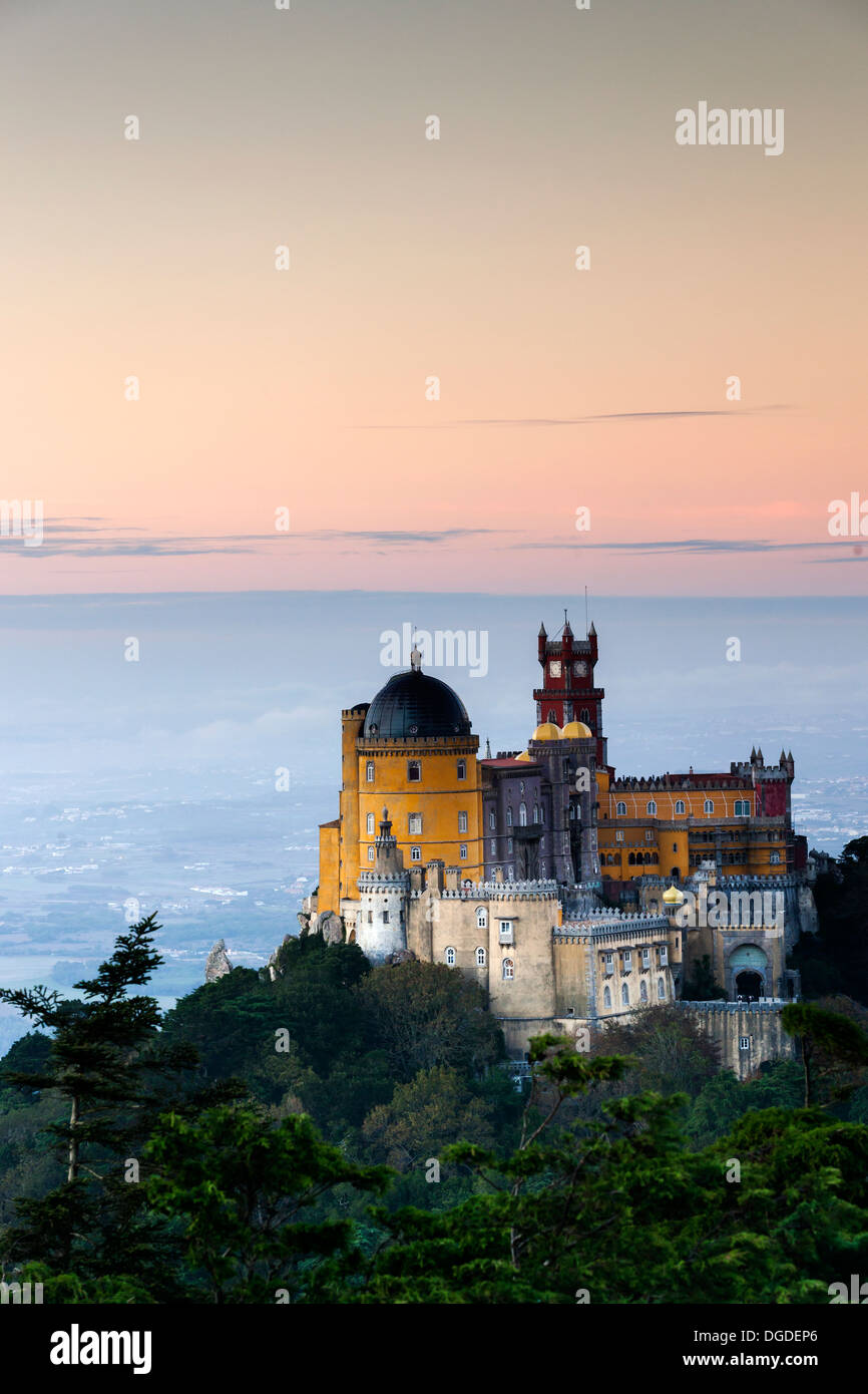 La pena il Palazzo Nazionale, Sintra Portogallo, Europa Foto Stock
