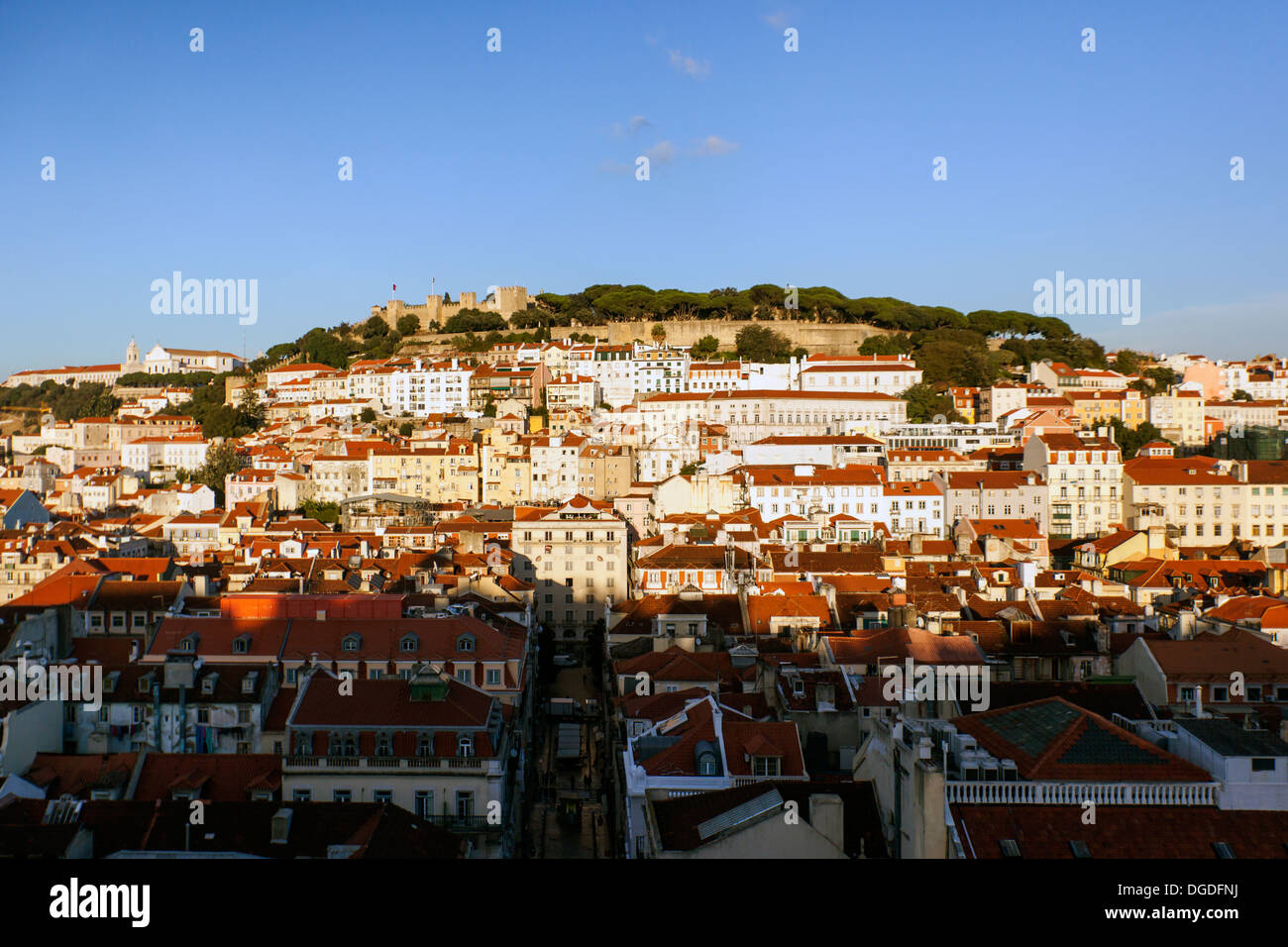 Castello S. Jorge, Lisbona, Portogallo, Europa Foto Stock