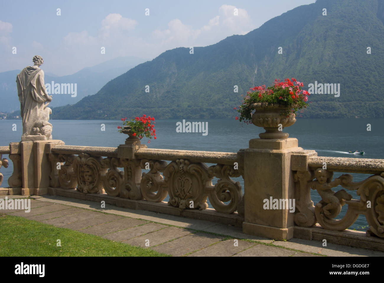 Villa del Balbianello. Lenno, Lago di Como, Lombardia, Italia. Ubicazione del film di James Bond 'Casino Royale & Star Wars Episodio II Foto Stock