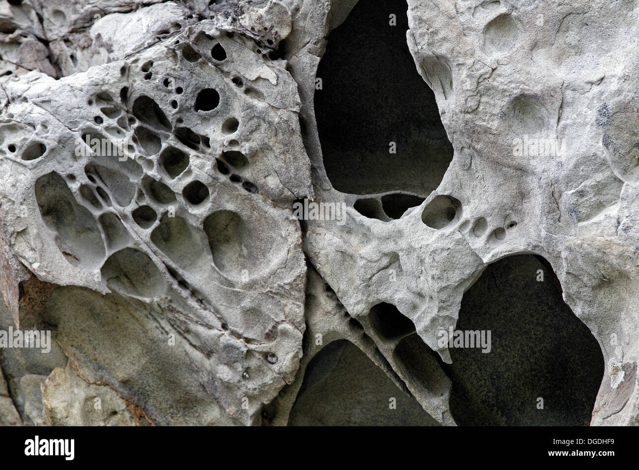 Cranio-roccia sagomata Foto Stock