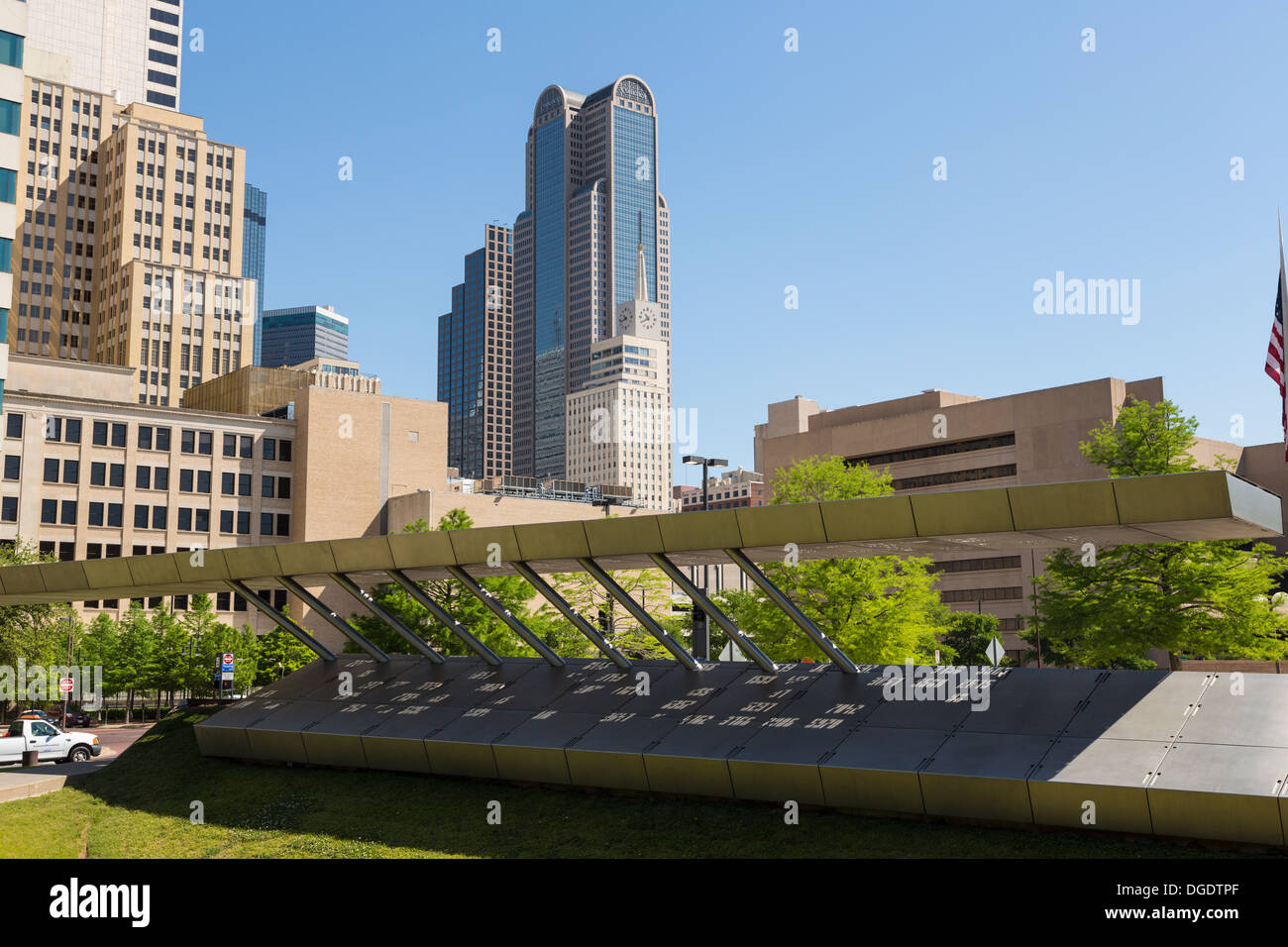 Dallas Police Memorial downtown Dallas Texas USA Foto Stock