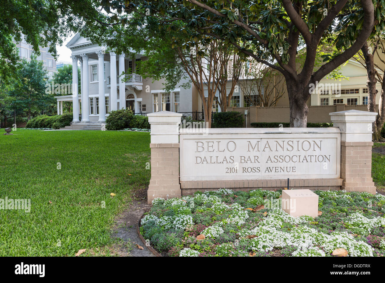 Belo Mansion Ross Avenue Dallas Texas USA Foto Stock