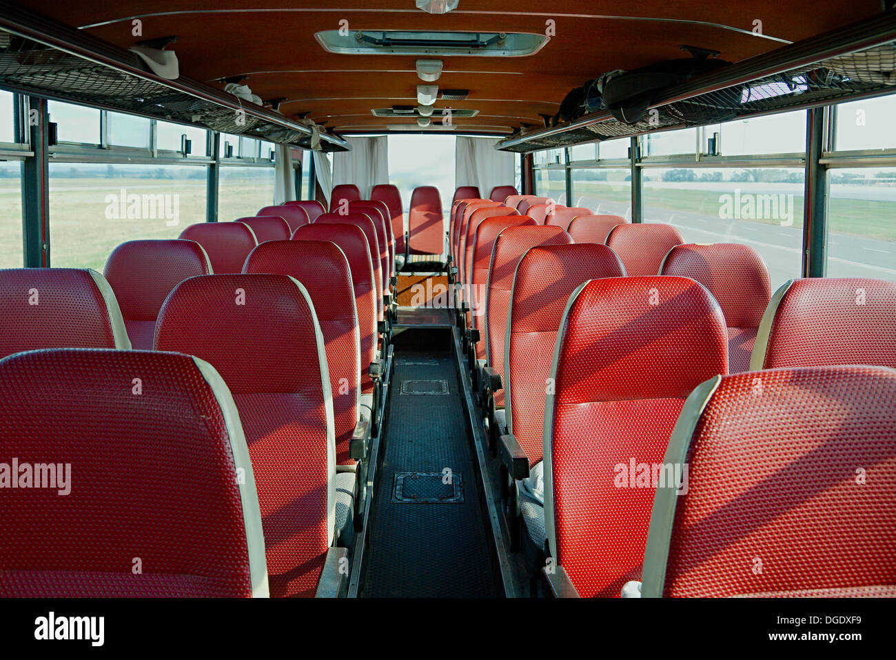 Interno di bus Foto Stock