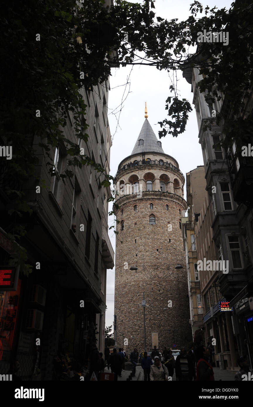 Torre di Galata Istanbul Turchia Foto Stock