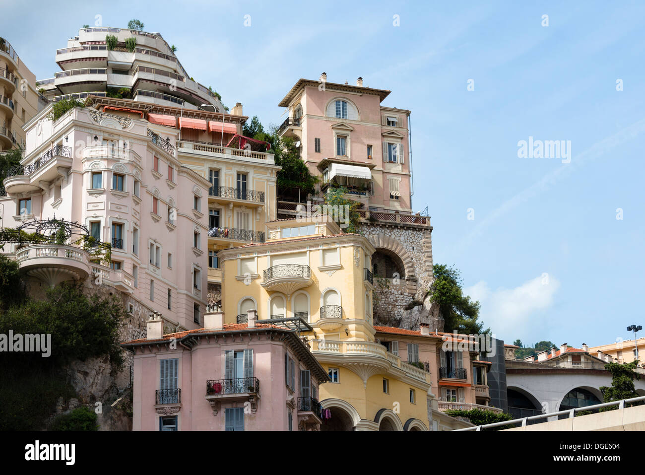 Ad alta densità di alloggiamento nel Principato di Monaco Foto Stock